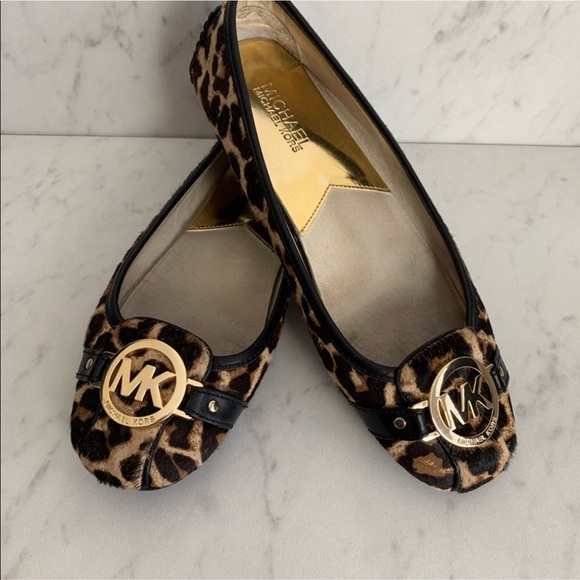 Michael Kors Shoes | Mk Leopard Flats 